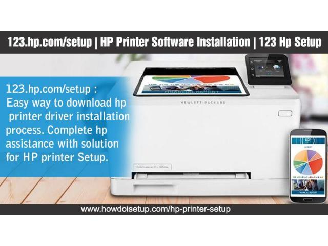 How to set up and download the printer driver from 123 hp setup?