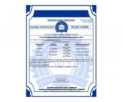 kosher certification in India by Orthodox Kosher Supervision