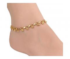 AanyaCentric Gold Plated Anklets Payal ACIA0060G
