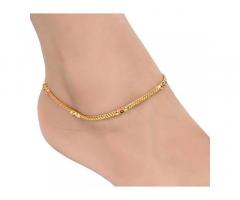 AanyaCentric Gold Plated Anklets Payal ACIA0066G