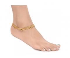 AanyaCentric Gold Plated Anklets Payal ACIA0047G