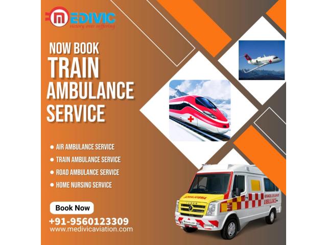 Need the Safest Train Ambulance Service in Guwahati Call Medivic Aviation