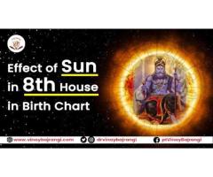 Effects of Sun in Eighth House in Birth Chart